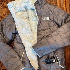 The North Face Blue Fleece-Lined Jacket